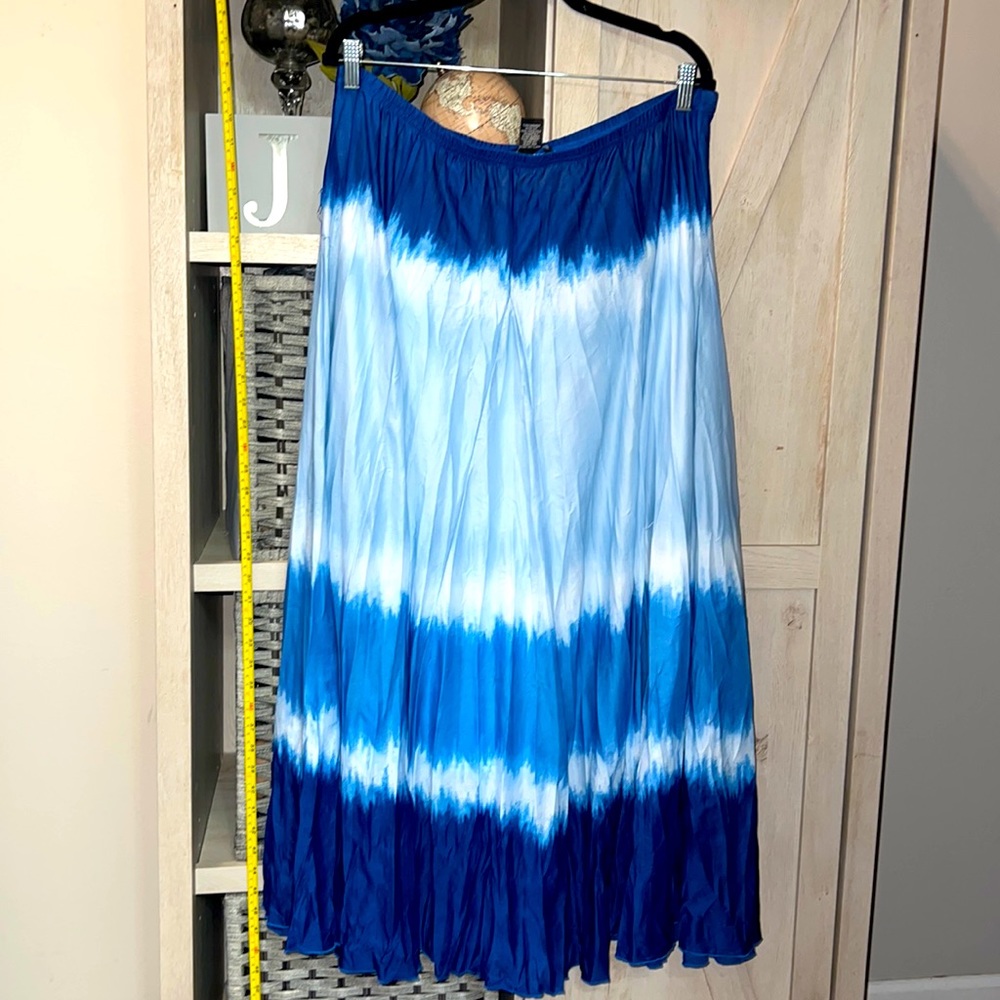 55. Blue Ombré Skirt, XL